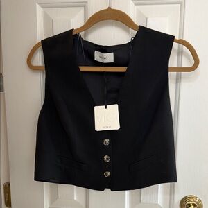 Vicolo Black Women's Crop Top